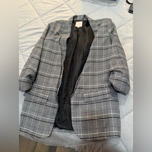 Women's Plaid Blazer Jacket by candies / women’s blazers / women’s tops
